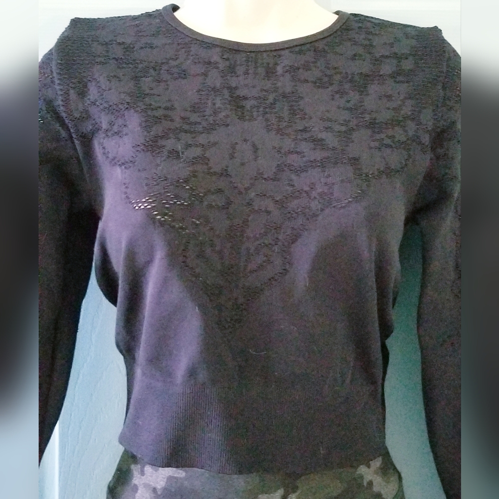 Fabletics Black Cutout Fitness Top